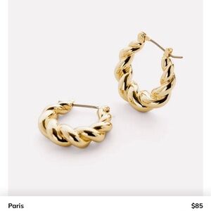 Paris Twisted Gold Earrings